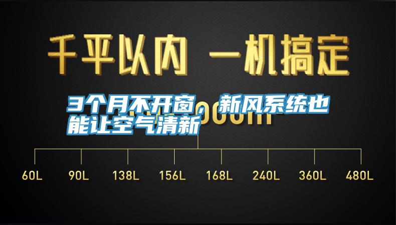 3個月不開窗，新風系統(tǒng)也能讓空氣清新