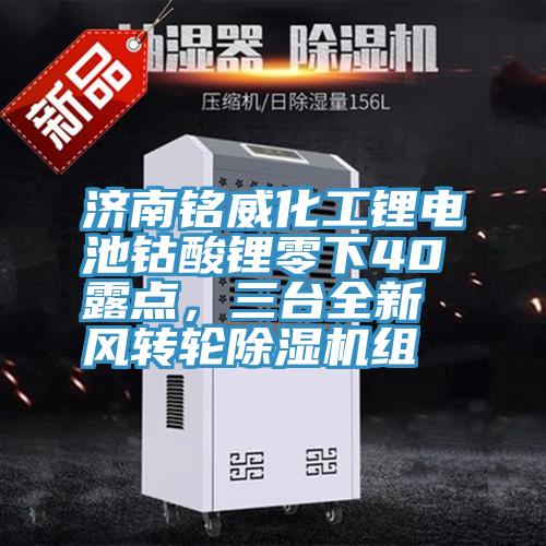 濟南銘威化工鋰電池鈷酸鋰零下40℃露點，三臺全新風(fēng)轉(zhuǎn)輪除濕機組