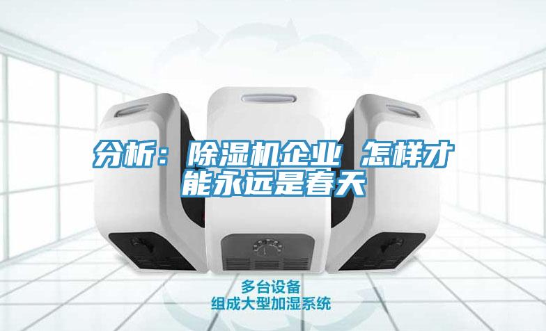 分析：除濕機企業(yè) 怎樣才能永遠是春天