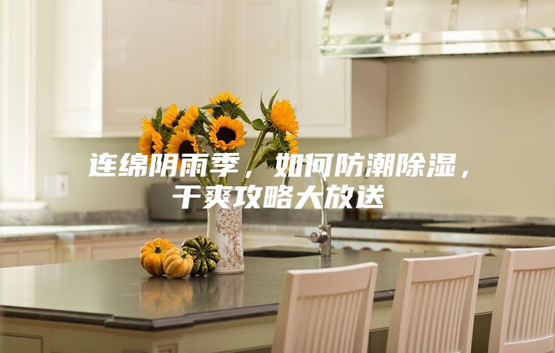 連綿陰雨季，如何防潮除濕，干爽攻略大放送