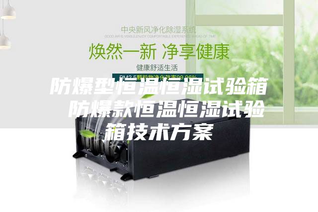 防爆型恒溫恒濕試驗箱 防爆款恒溫恒濕試驗箱技術(shù)方案